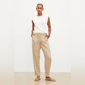 VELVET BY GRAHAM AND SPENCER Jessie Heavy Linen Pant